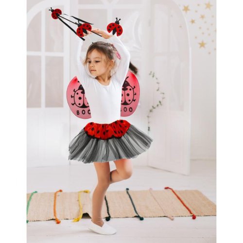 Карнавальный набор "Божья коровка", 4 предмета: ободок, жезл, крылья, юбка, 3-4 года 1393666