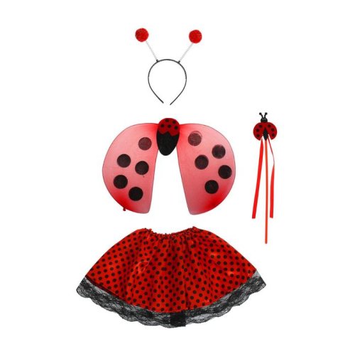 Карнавальный набор "Божья коровка", 4 предмета: ободок, жезл, крылья, юбка, 3-4 года 1393671
