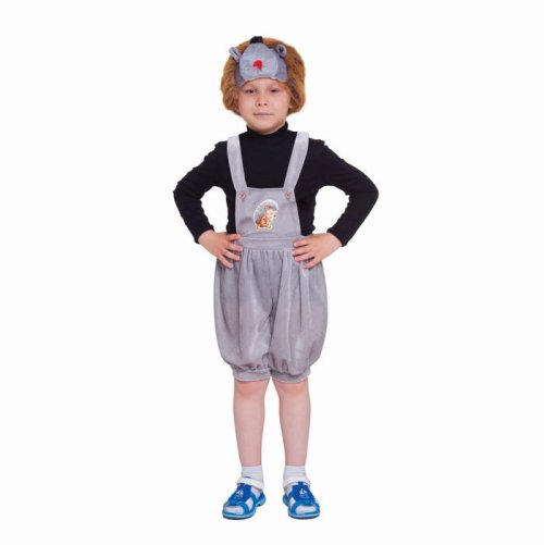 Карнавальный костюм "Ёжик", шапка, полукомбинезон, р-р 28, рост 98-104 см 2618492