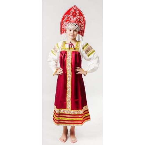 Сарафан "Алёнушка", рост 110-116 см, цвет бордовый 3367400