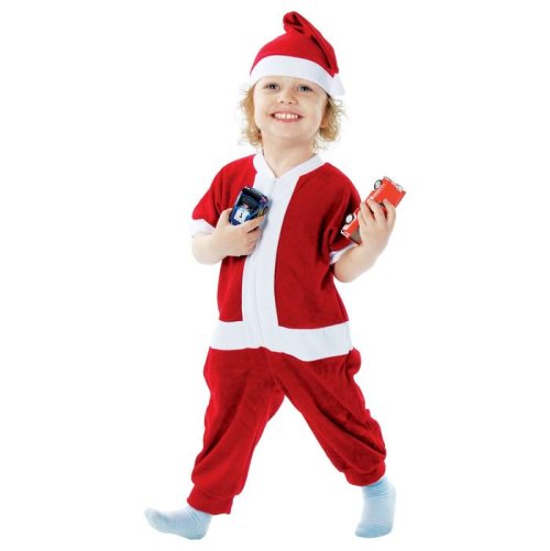 Карнавальный костюм "Дед Мороз в колпаке", велюр, рост 98 см, цвета МИКС 1468475