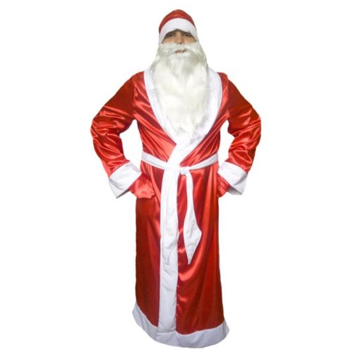 Карнавальный костюм "Дед Мороз", атлас, р.48-50, рост 176 см    3639496