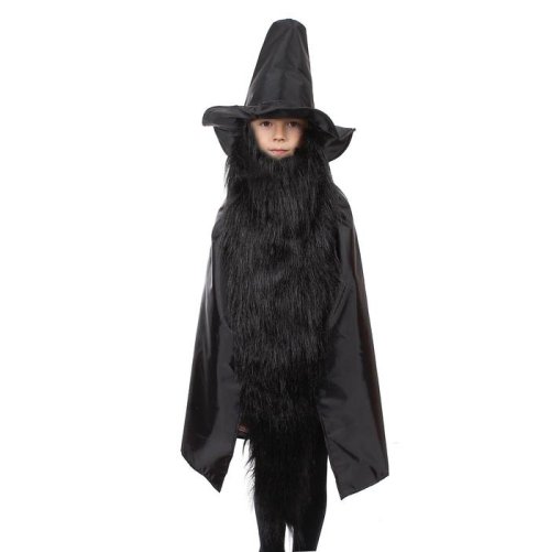 Детский карнавальный костюм "Карабас-Барабас": шляпа, плащ, борода, на рост 122-134 см 1188672