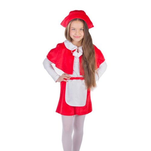 Карнавальный костюм "Красная шапочка 2", рост 122-128 см 624772