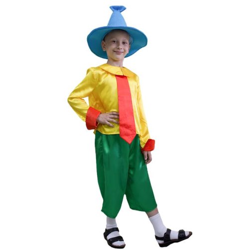 Карнавальный костюм "Незнайка", рубашка, брюки, колпак, рост 110 см    3408445