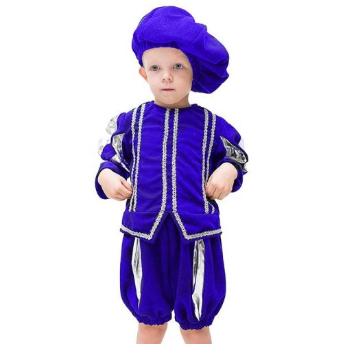 Карнавальный костюм "Паж", берет, кофта, шорты, 5-7 лет, рост 122-134 см    2557444