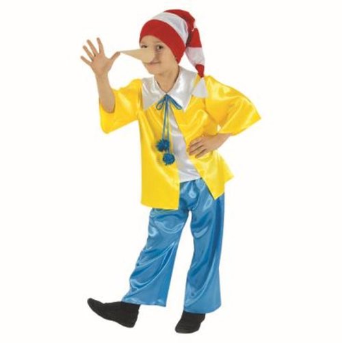 Карнавальный костюм "Буратино", рубашка, штаны, колпак, нос, р-р 56, рост 98-104 см 1797831