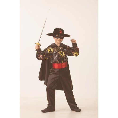 Карнавальный костюм "Зорро сказочный", сатин, р.28, рост 110 см  2221086