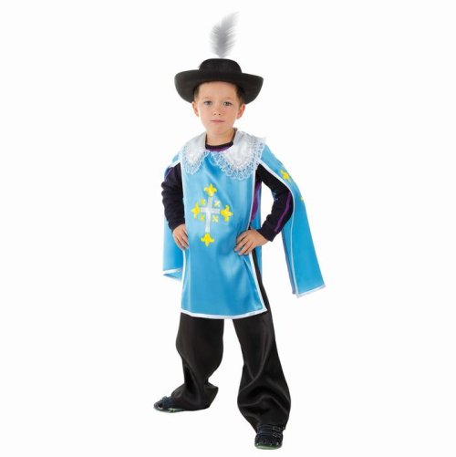 Детский карнавальный костюм "Мушкетёр", 4-7 лет, рост 104-128 см, цвет голубой 1641123