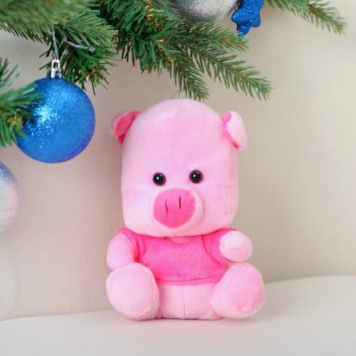 Мягкая игрушка "Поросюшка в розовой футболке"       3251419С