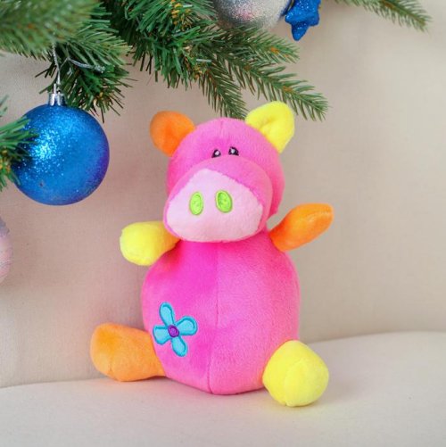 Мягкая игрушка "Свин разноцветные лапки"       3251352С
