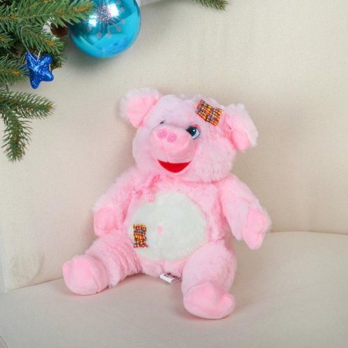 Мягкая игрушка "Свинюшка с заплатами"    3138630С