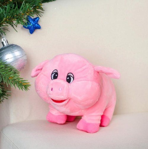 Мягкая игрушка "Упитанный хрюшик" 22 см        3138678С