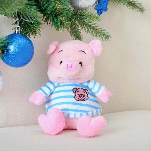 Мягкая игрушка "Хрюша футболка в полоску"       3251367С