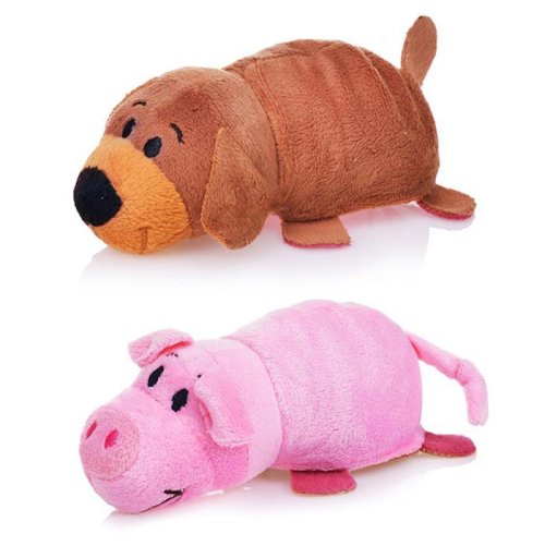 Мягкая игрушка-вывернушка «Собака-Свинья» 2 в 1, 12 см 3999067С