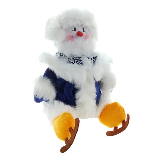 Мягкая игрушка "Снеговик в коньках" 190018С