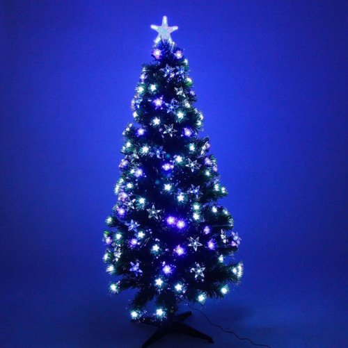 Елка фиоброоптическая галактика 180 см, d нижнего яруса 90 см, 220 веток  2338611