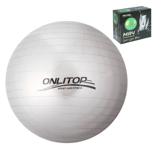 Мяч гимнастический прыгающий d= 55 см 650гр PVC, цвета МИКС 38683с