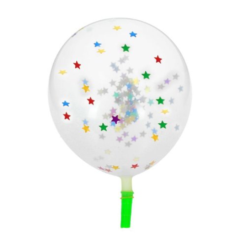Шар латексный "Конфетти звезды" 3 шт. 12" Прозрачный 1460219С