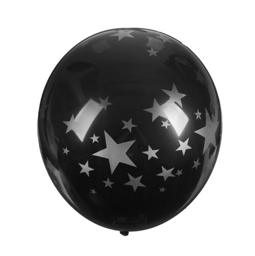 Шар латексный 17" "Звёзды", цвет чёрный 2586418С
