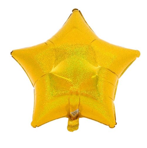 Шар фольгированный "Звезда" 19", блеск, Gold 1352587С