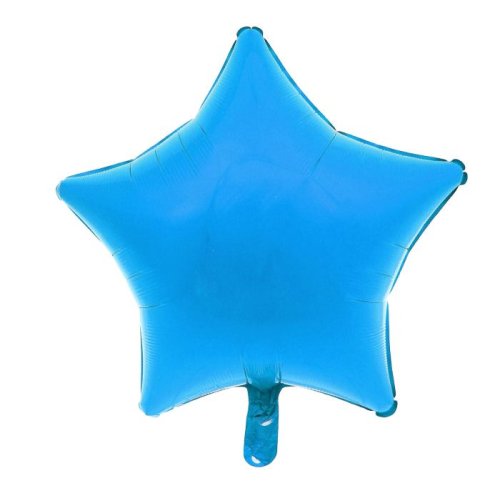 Шар фольгированный "Звезда" 19", металл, Blue 1352535С