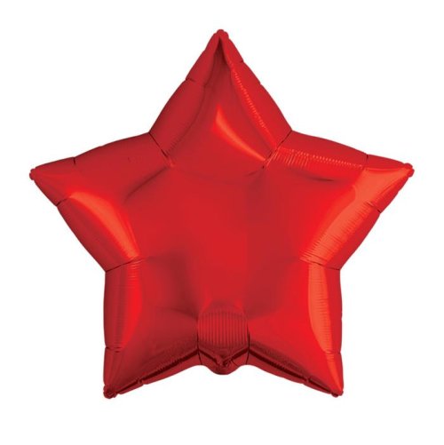Шар фольгированный 21" звезда, цвет красный    3857968С