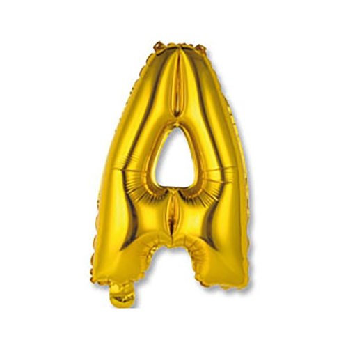 Шар фольгированный 14" "Буква А", цвет золотой 2811268С