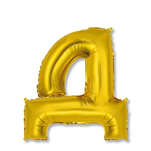 Шар фольгированный 14" "Буква Д", цвет золотой 2811272С