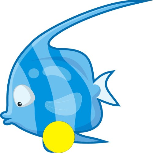 Крепление для рисунка "Рыбка" Д131р