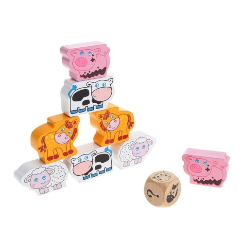 Игра развивающая "Собери пирамидку. Ферма" 1029628