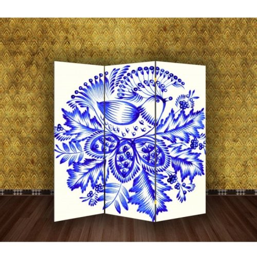 Ширма "Гжель. Птичка" 150х160см 1997366