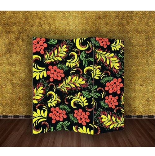 Ширма "Хохлома. Гроздья рябины" 150х160см 1997377