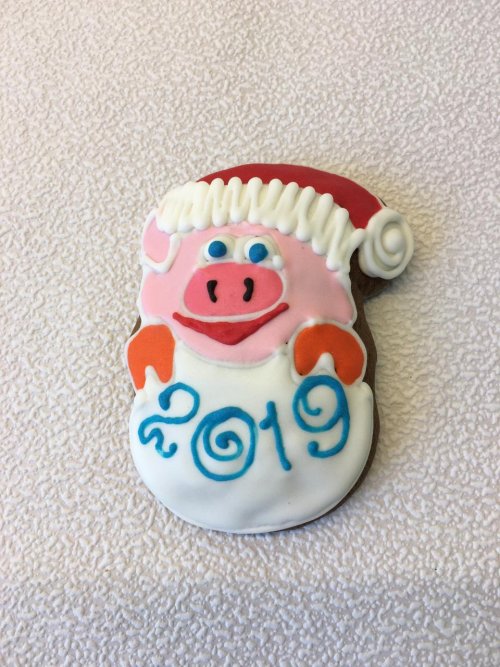 Пряник "Поросенок в сугробе"  4610017037416