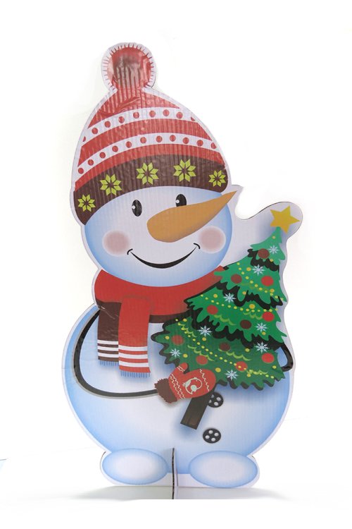 Снеговик напольная декорация  39528