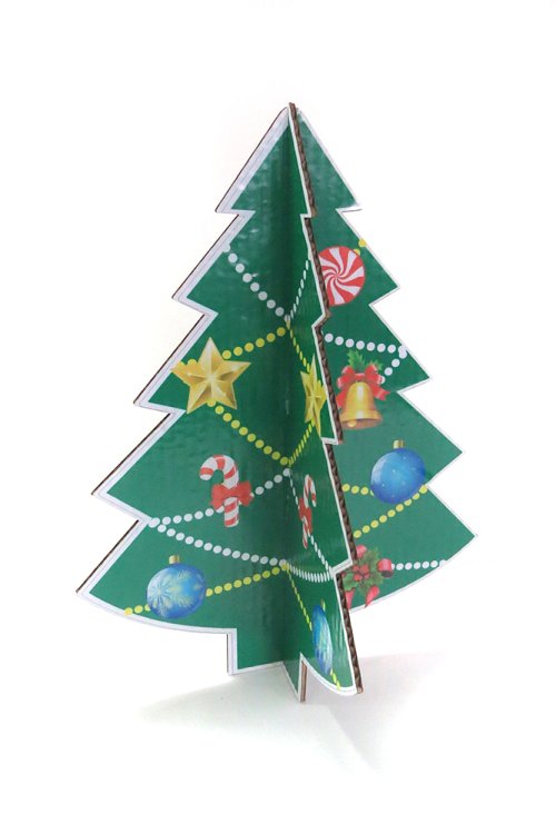 Маленькая елка с двух частей напольная декорация  39536