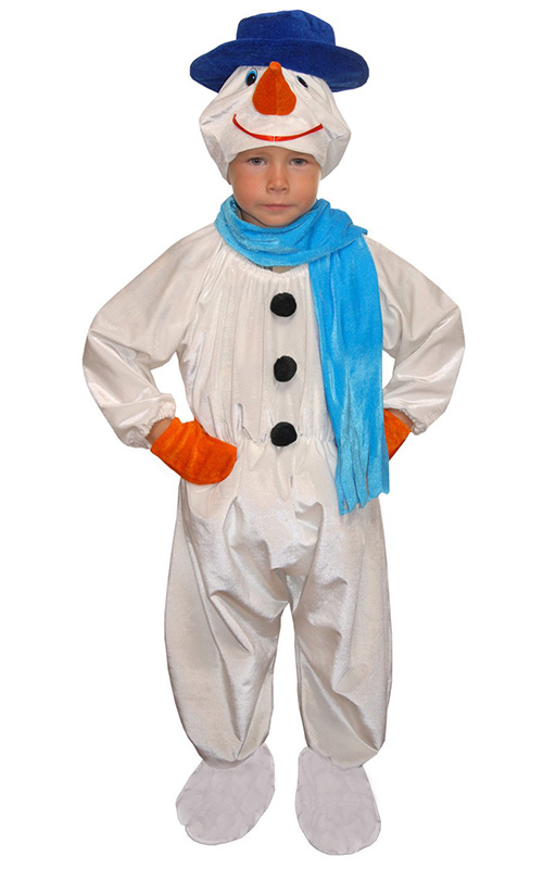 Костюм Снеговика в синем для Мальчика 24-00239Б